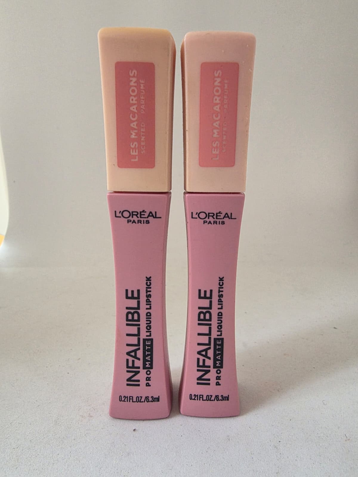 2X L'Oréal Paris Infallible Pro-Matte Liquid Lipstick Les Macarons, #818 Dose Of Rose