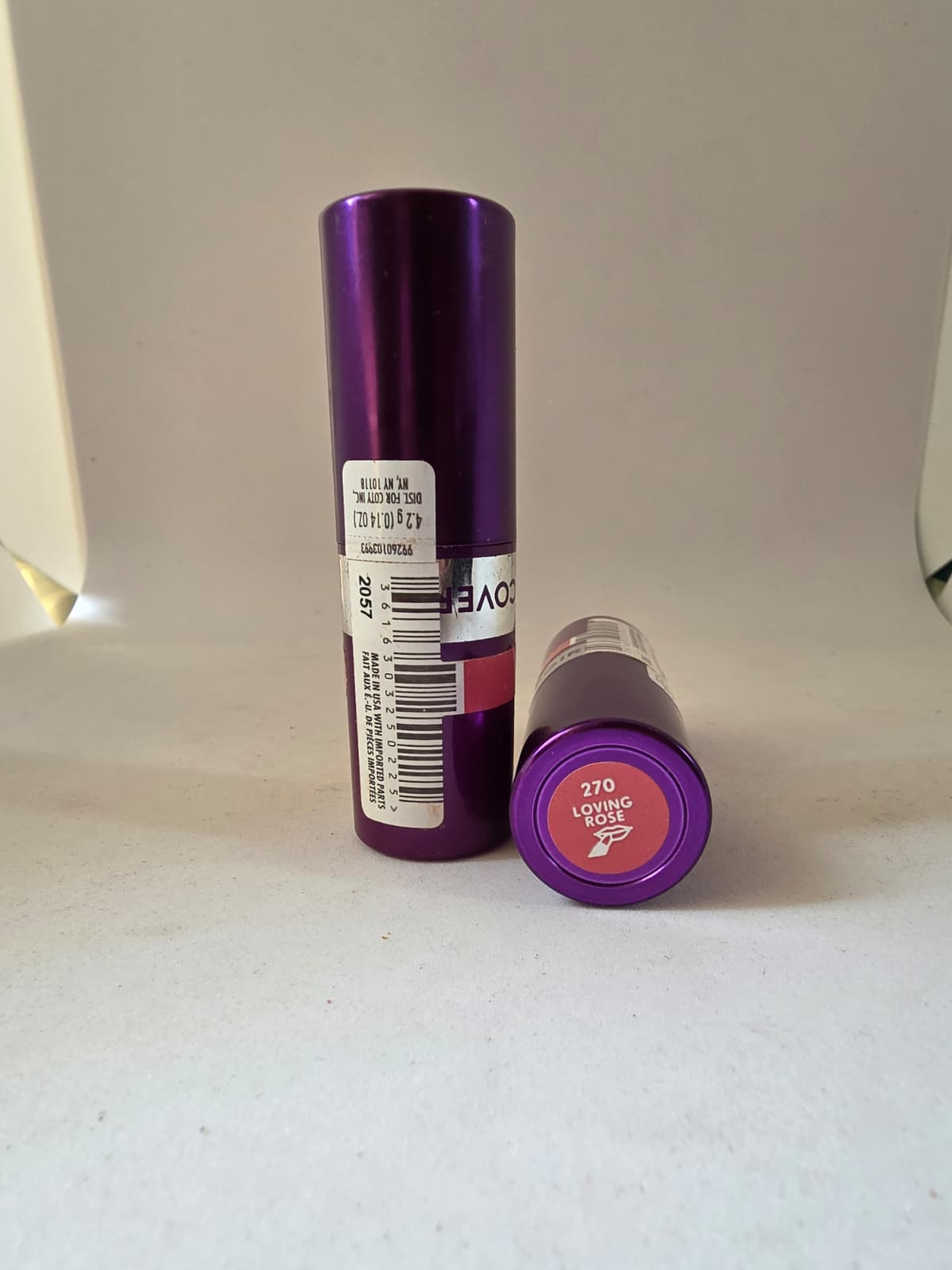 2X COVERGIRL Simply Ageless Moisture Renew Core Lipstick, 270 Loving Rose