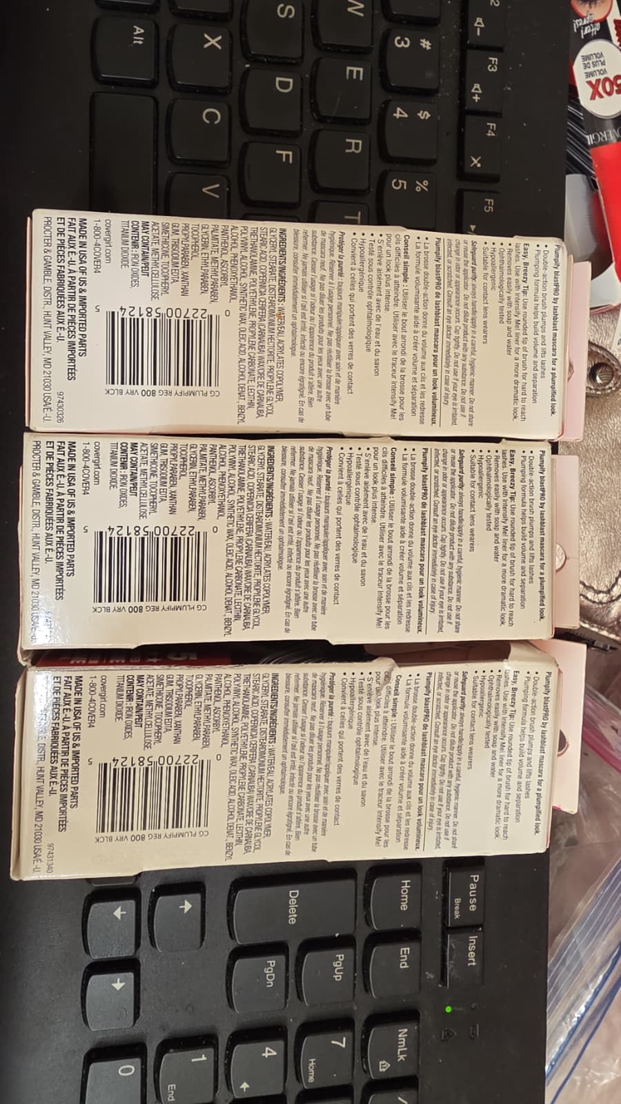3X CoverGirl Plumpify BlastPRO Plump + Lift Mascara, 800 Very Black