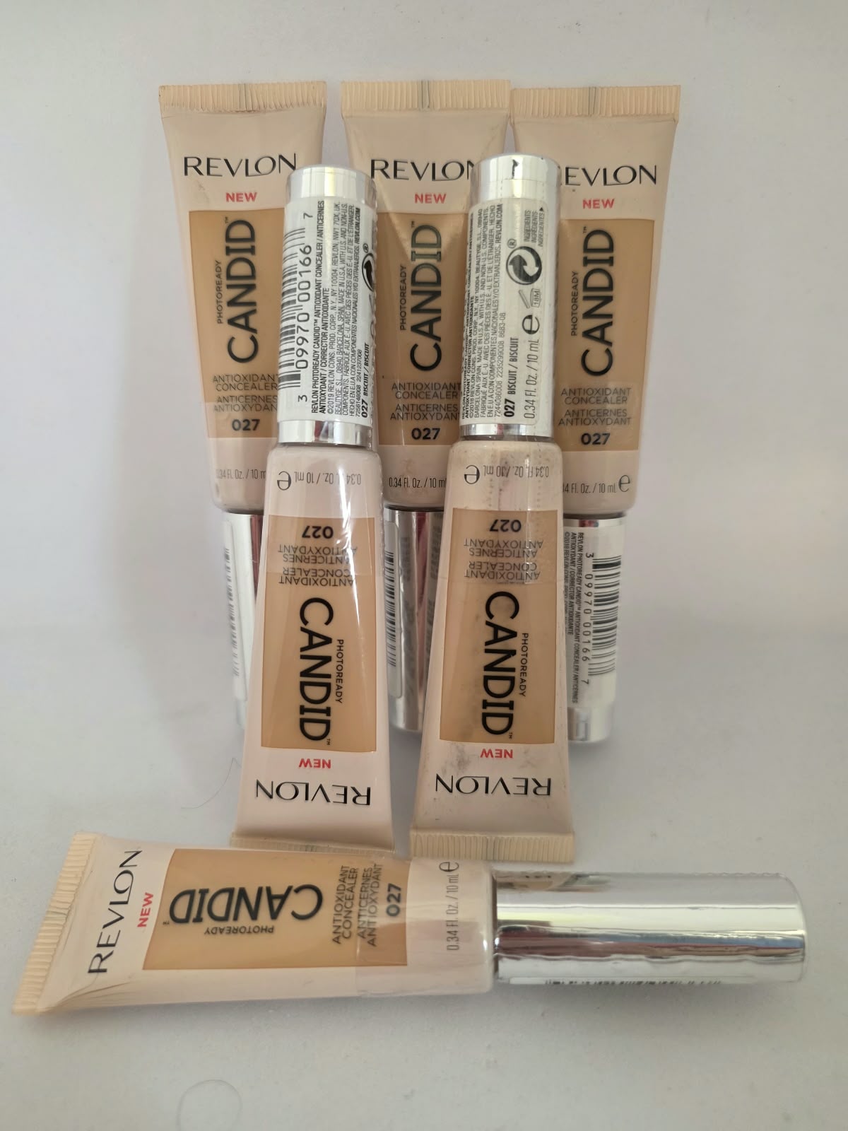 6X Revlon PhotoReady Candid Antioxidant Concealer, 027 Biscuit