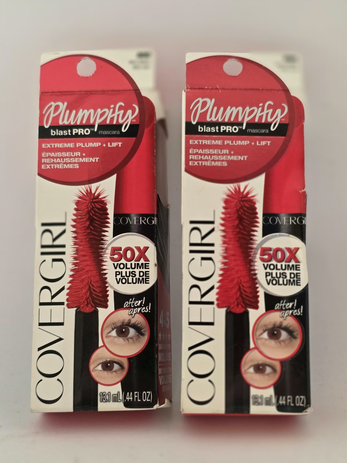 2X COVERGIRL Plumpify blastPRO Mascara Extreme Plump + Lift, 800 Very Black