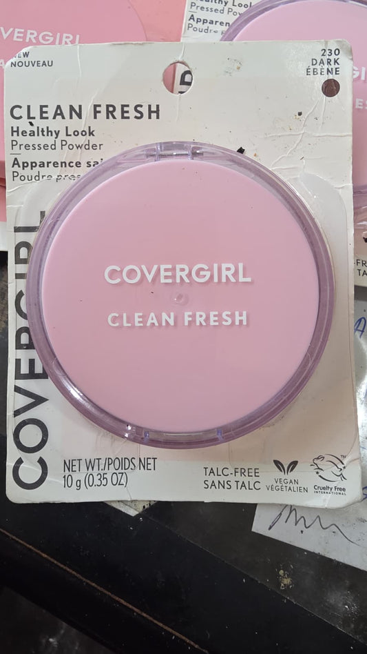 3X COVERGIRL Clean Fresh Pressed Powder, 230 Dark