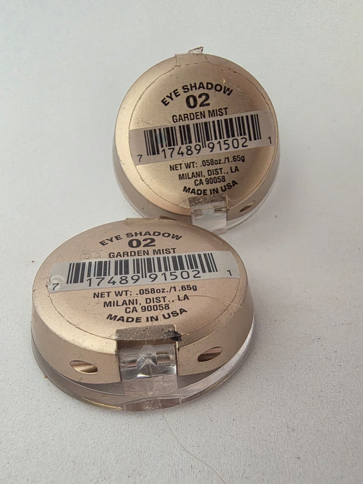 2X Milani Eye Shadow Shade, 02 Garden Mist