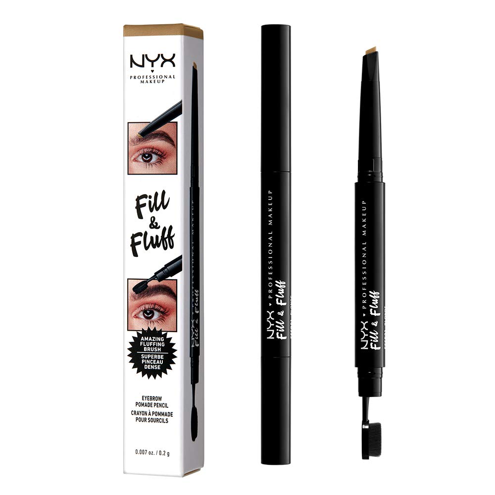NYX PROFESSIONAL MAKEUP Fill & Fluff Eyebrow Pomade Pencil,