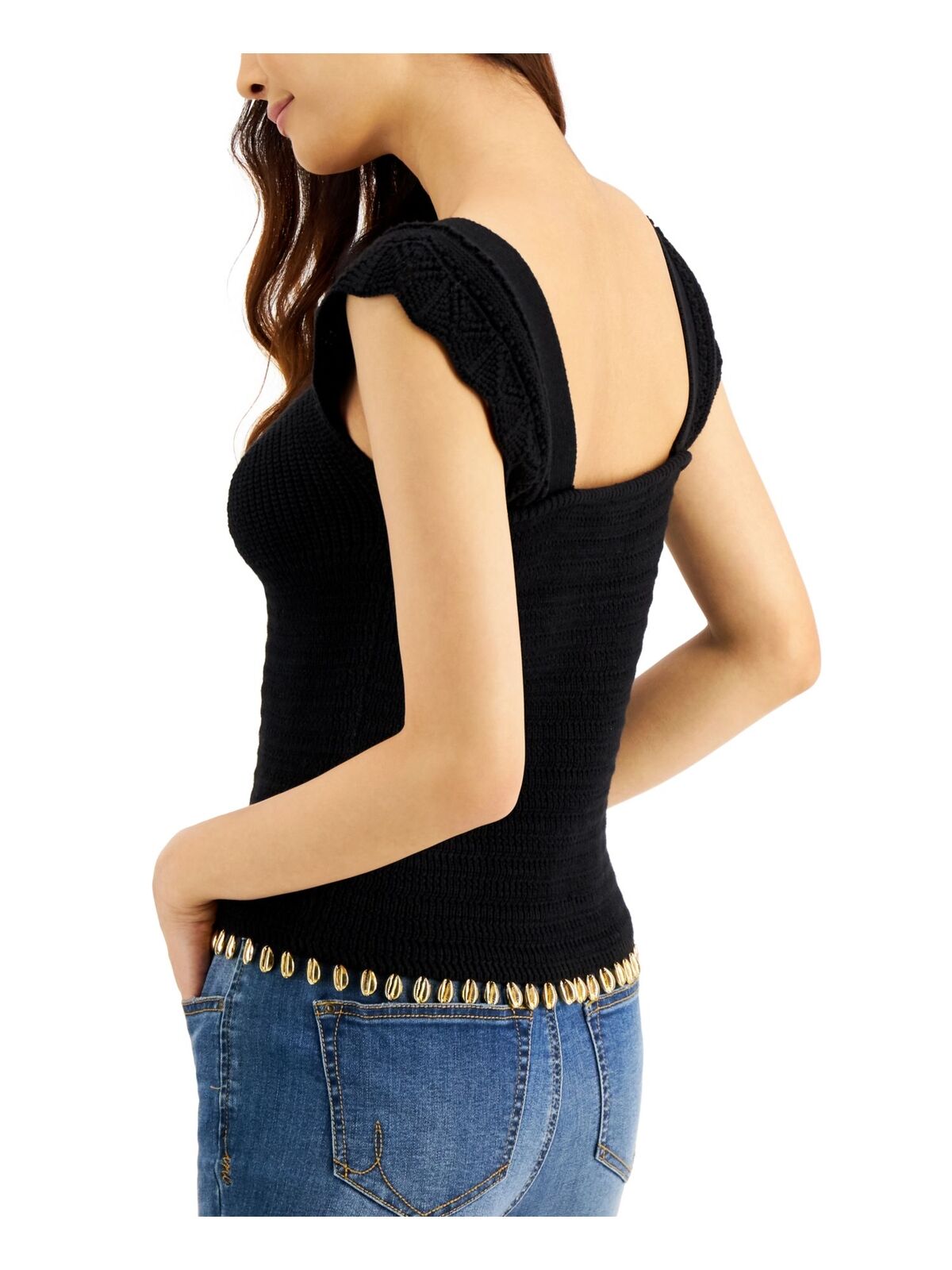 INC Cap-Sleeve Sweater Top, XL