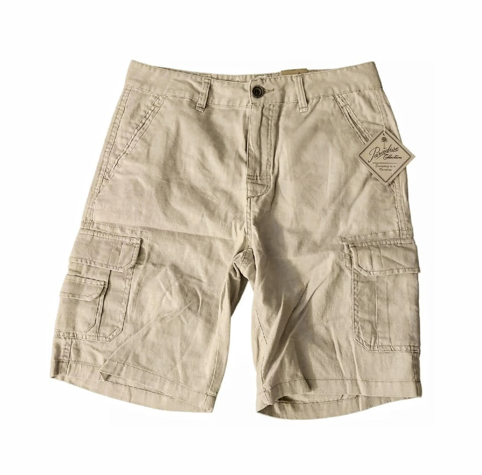 Paradise Collection® Men's Linen Blend Cargo Shorts,