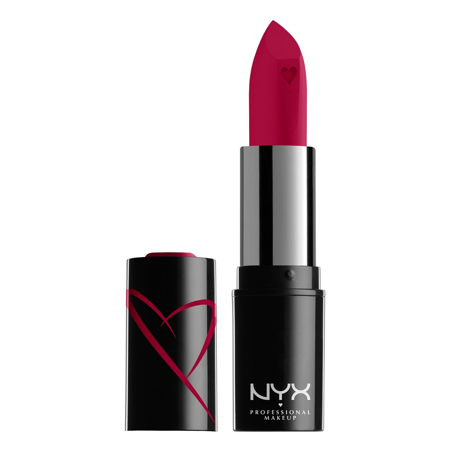 NYX Shout Loud Satin Lipstick, infused with mango and shea butter,