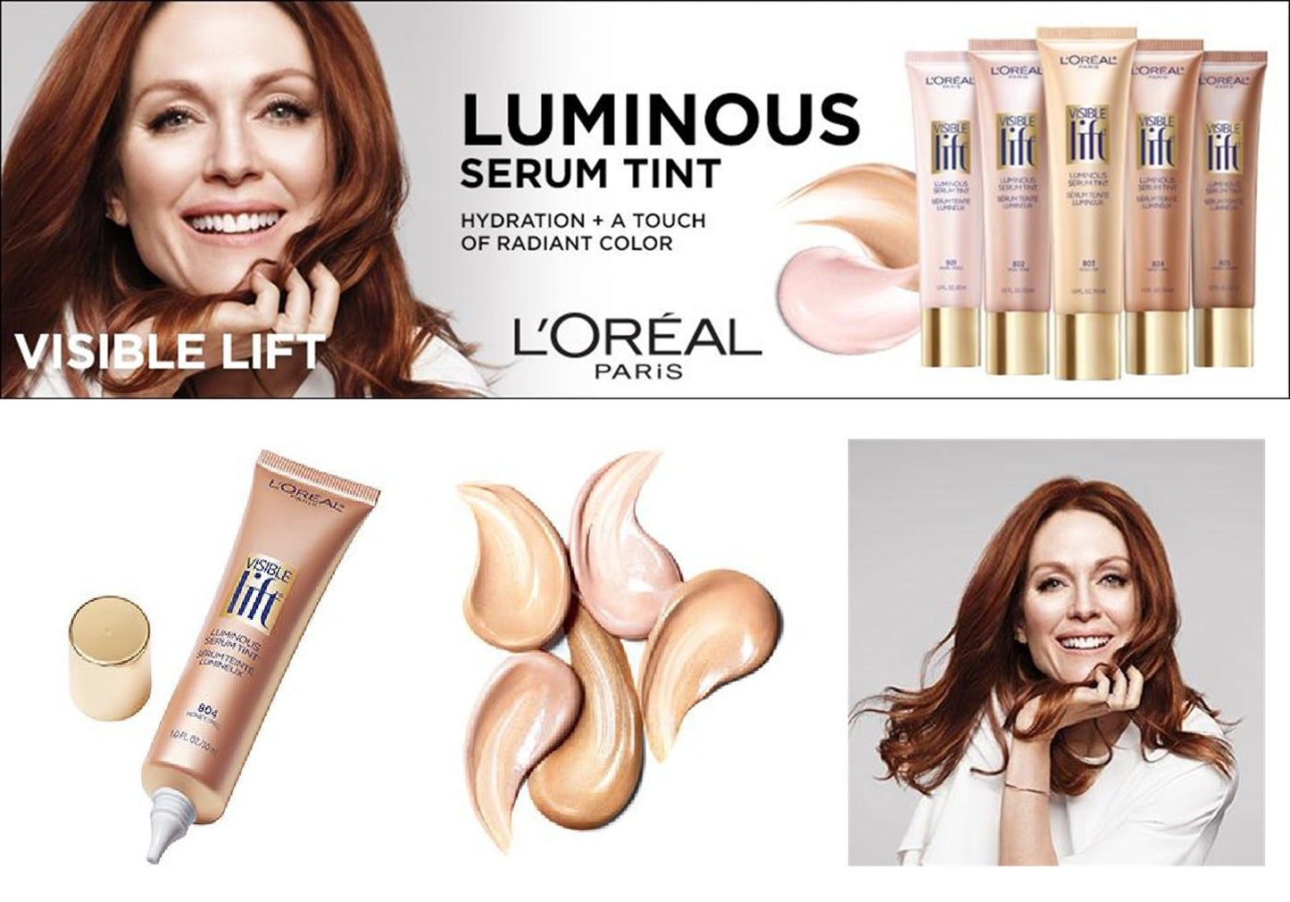 L'Oreal Paris Cosmetics Visible Lift Luminous Serum Tint, " You Choose "