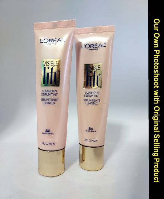 2X L'Oreal Paris Cosmetics Visible Lift Luminous Serum Tint, 801 Pearl
