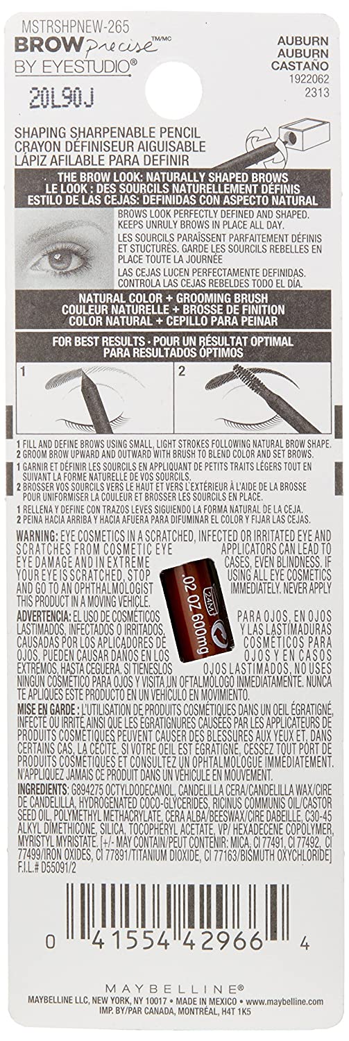 Maybelline New York Eye studio Precise Brow Shaping Pencil,