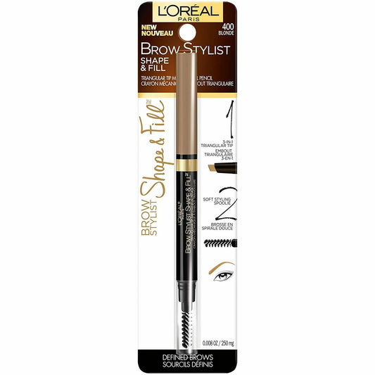 L'Oreal Paris Makeup Brow Stylist Shape & Fill Mechanical Eye Brow Pencil,