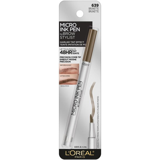 L'Oreal Paris Brow Stylist Micro Ink Pen by Brow Stylist, up to 48HR Wear,