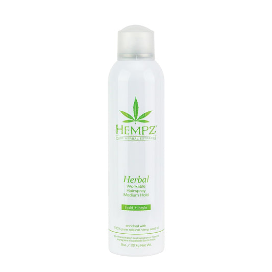 Hempz Herbal Workable Medium Hairspray, 8oz