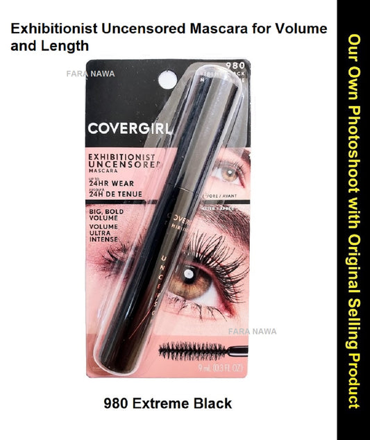 COVERGIRL Exhibitionist Uncensored 24 HRs Wear Big Bold Volume Mascara,