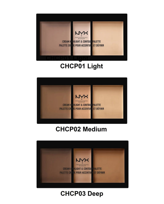 NYX PROFESSIONAL MAKEUP Cream Highlight & Contour Palette,