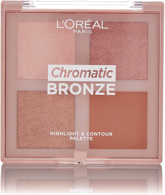 L'OREAL Chromatic Bronze Highlight & Contour Palette,