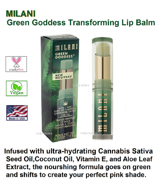 Milani Green Goddess Transforming Lip Balm,