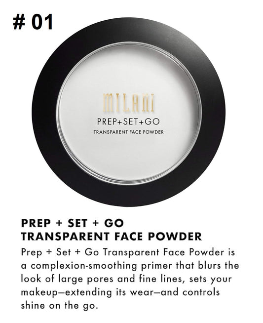 Milani Prep + Set + Go Transparent Face Powder, # 01